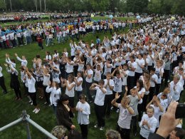 На День міста у Дніпропетровську встановлено рекорд з наймасшабнішого фітнес-марафону