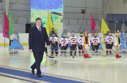 Президент Віктор Янукович відкрив у Дніпропетровську Льодову арену